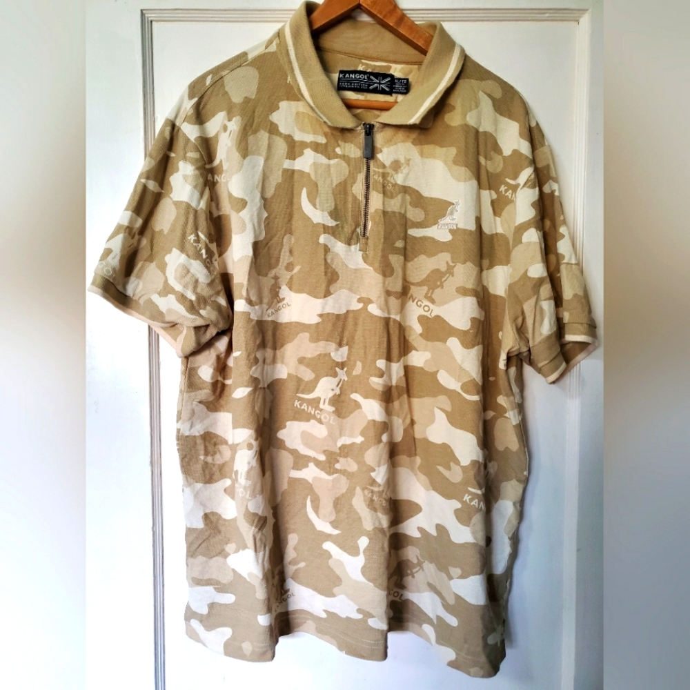 🦘Kangol Men's Camo Polo Shirt🦘